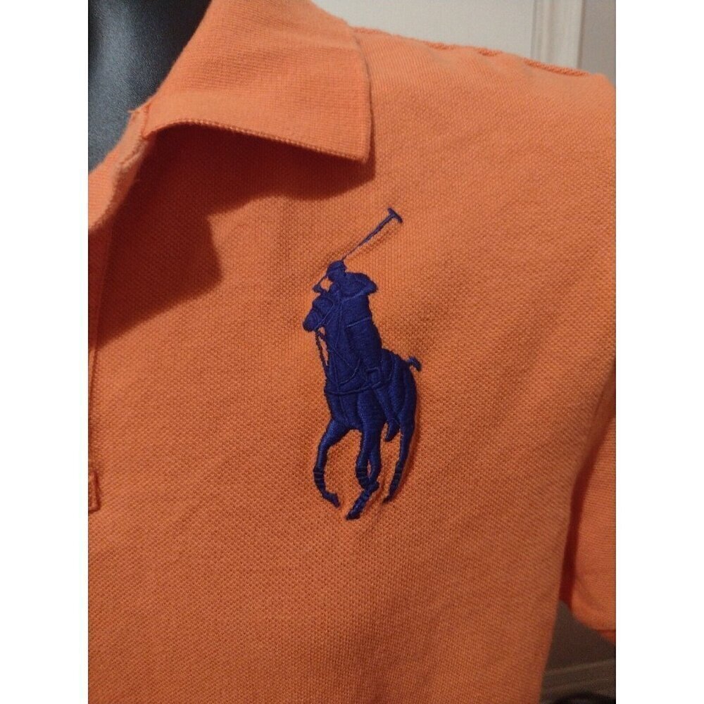 Polo Ralph Lauren Boys Custom Fit Big Pony #3 Polo Shirt XL (18-20) Orange - Picture 2 of 10